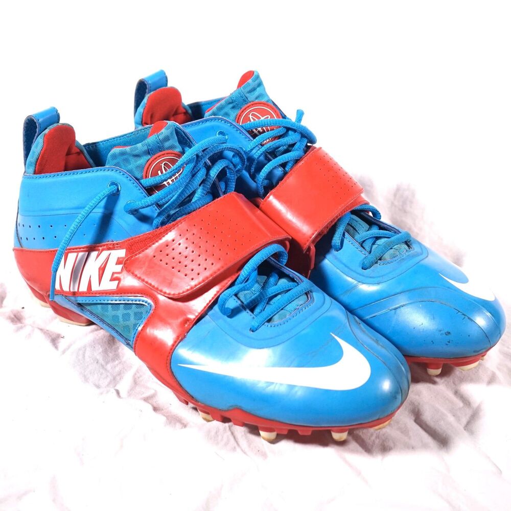 Nike Huarache 3 Lacrosse Cleats Blue Red Mens Size 12 Rare 2012 469730-416